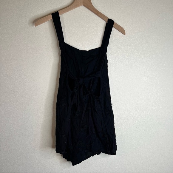 Society Amuse Black Embroidered Romper Small - Picture 5 of 7